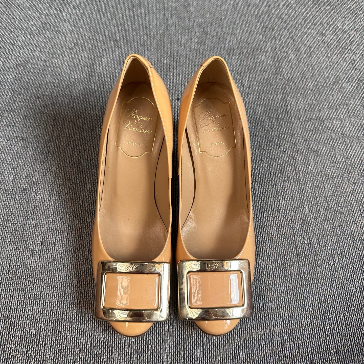 rv Metal Brown High heels