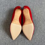 Jimmy Choo Alcantara Red High heels