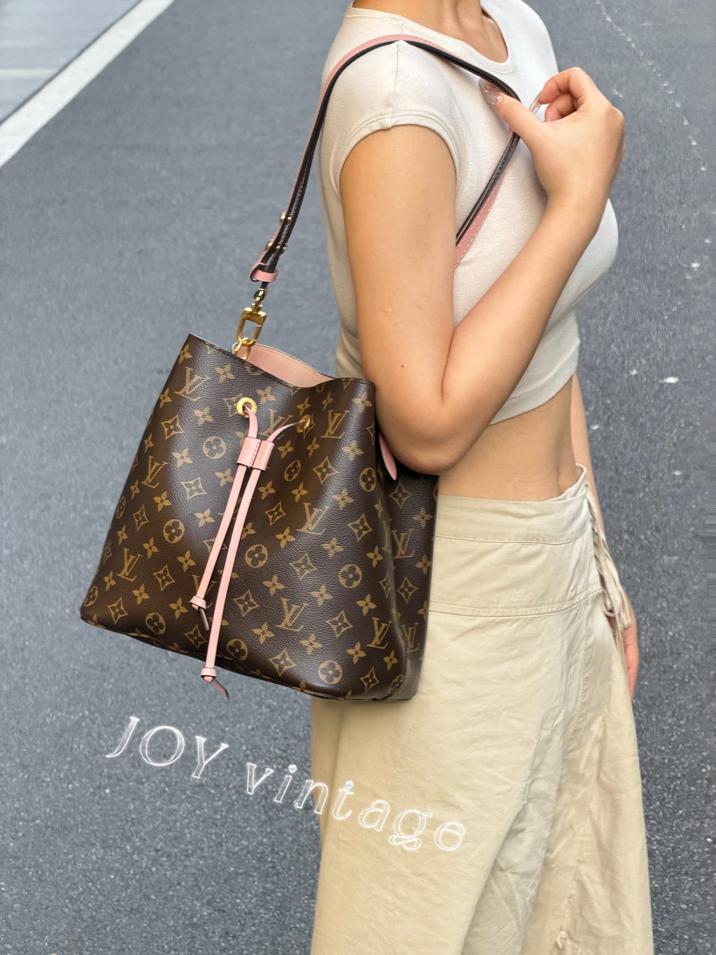 Louis Vuitton Pink Bucket & Drawstring Bag