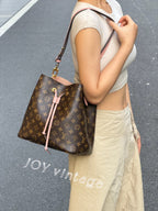 Louis Vuitton Pink Bucket & Drawstring Bag