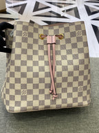 Louis Vuitton White Bucket & Drawstring Bag