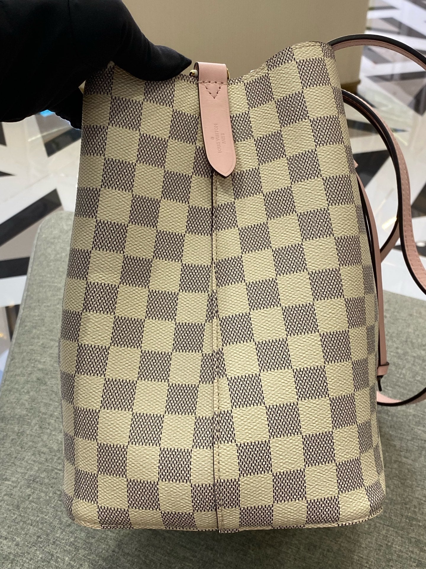 Louis Vuitton White Bucket & Drawstring Bag