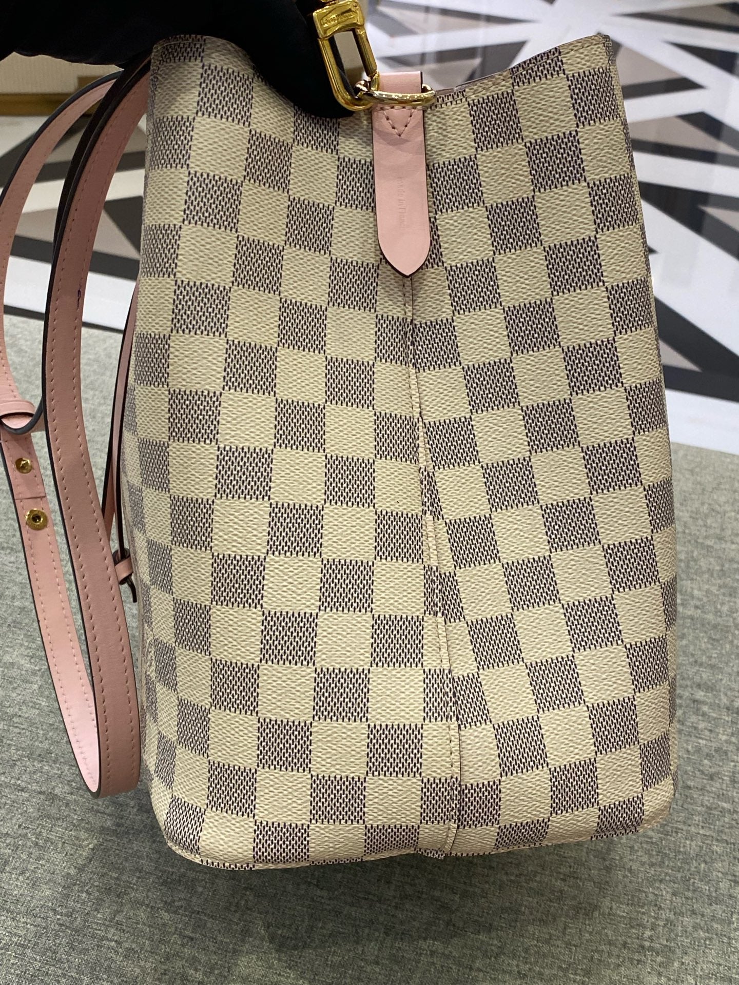 Louis Vuitton White Bucket & Drawstring Bag