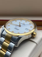 Longines White Automatic (self-winding) watch