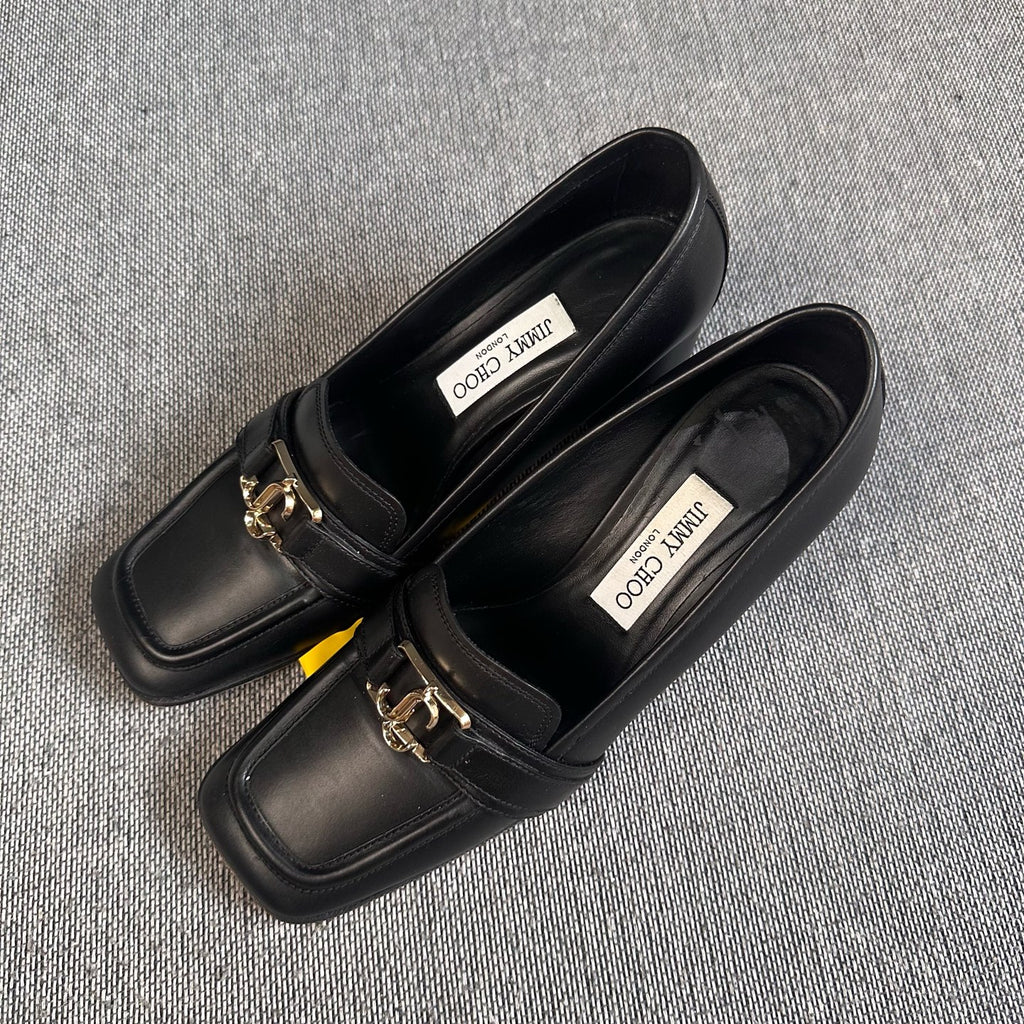 空白 Leather High heels