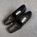 空白 Leather High heels