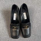 空白 Leather High heels