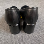 空白 Leather High heels