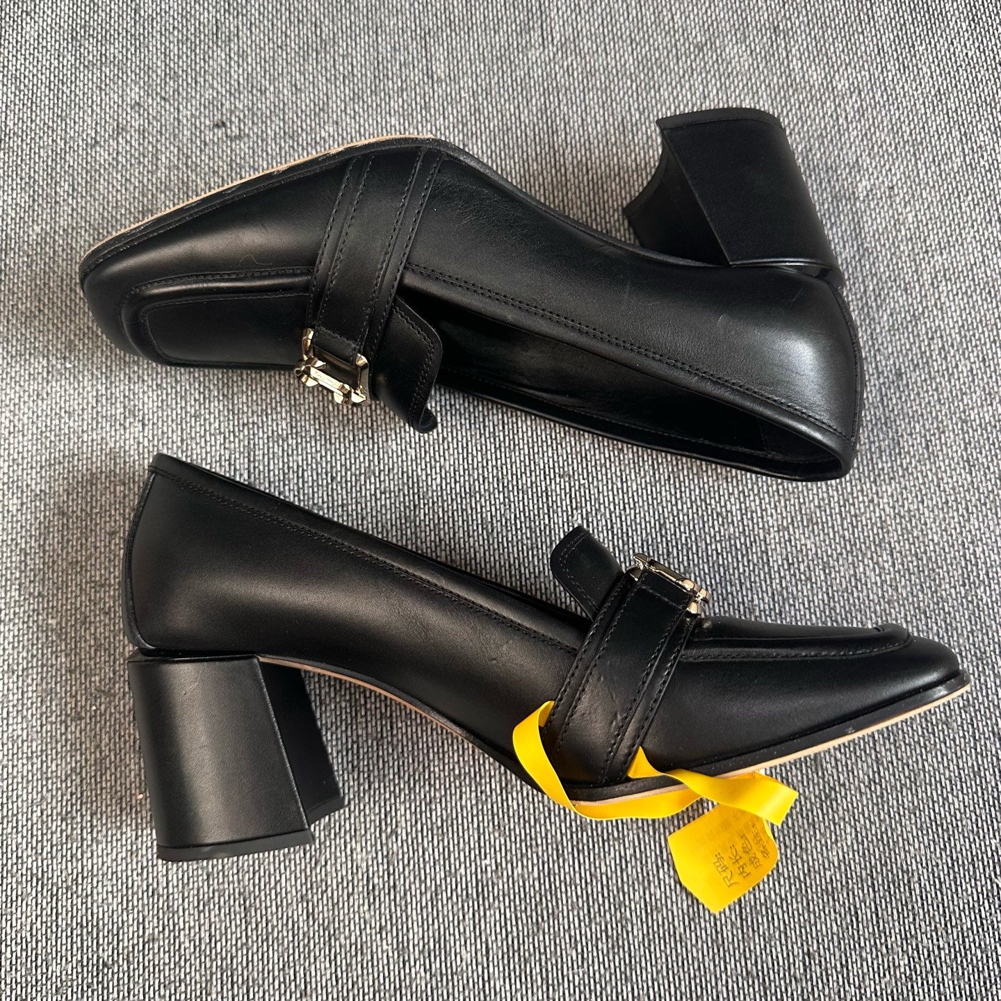 空白 Leather High heels