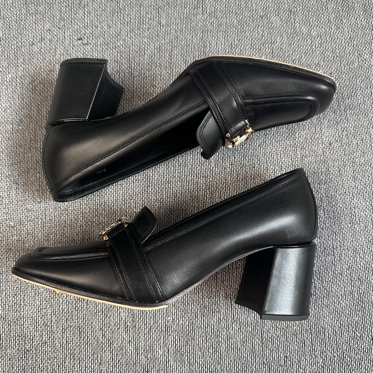 空白 Leather High heels