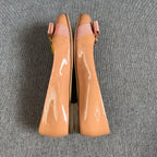 Salvatore Ferragamo Leather Red Flat shoes
