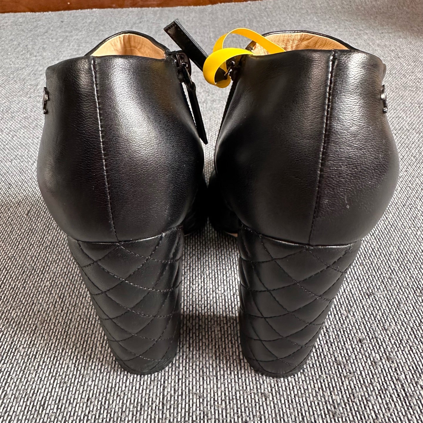 Chanel Leather Black Ankle boots