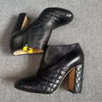 Chanel Leather Black Ankle boots