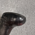 Chanel Leather Black Ankle boots