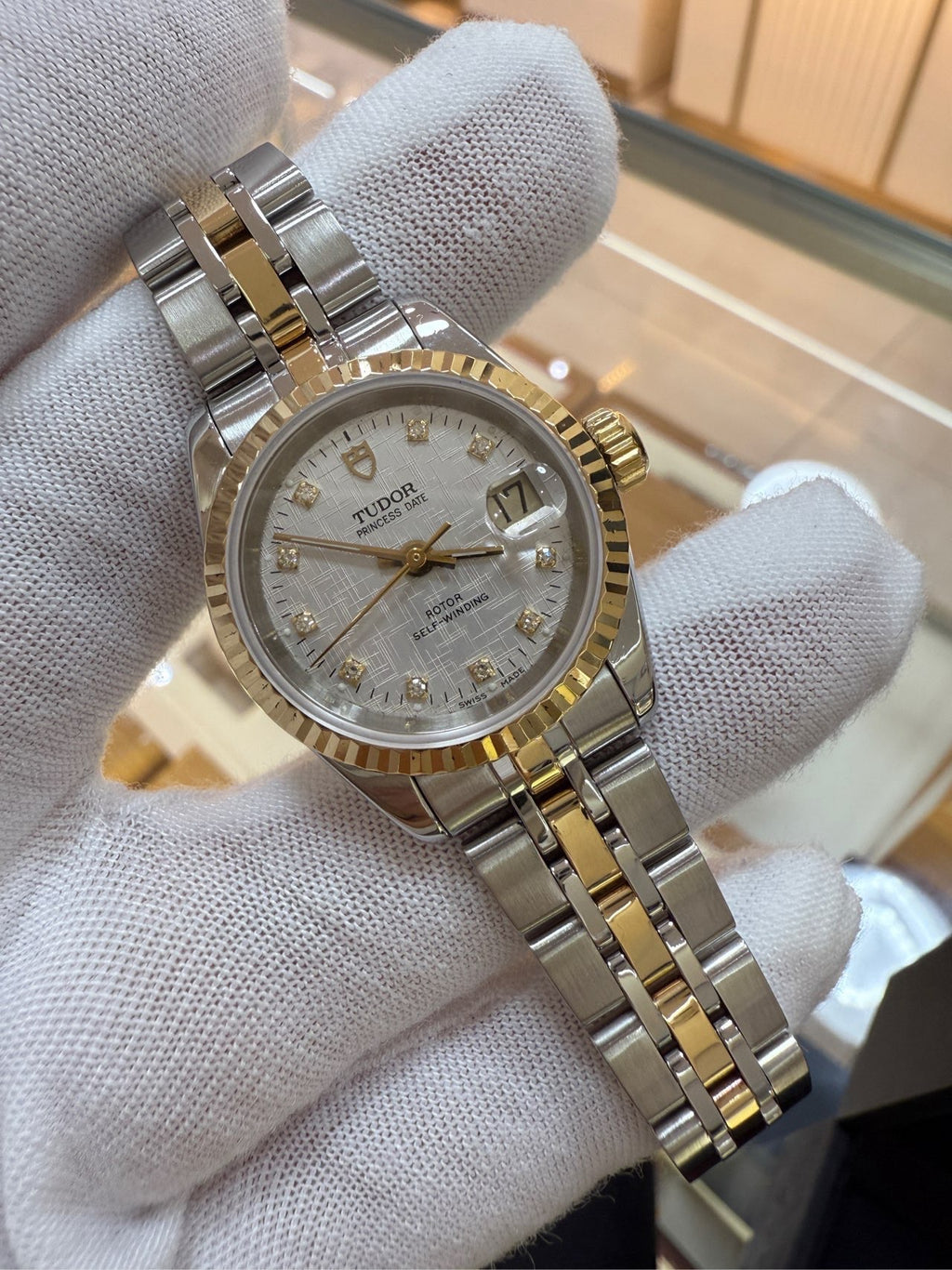 Tudor Princess Calendar Model White Automatic (self-winding) watch 25 millimeters m92413-0010
