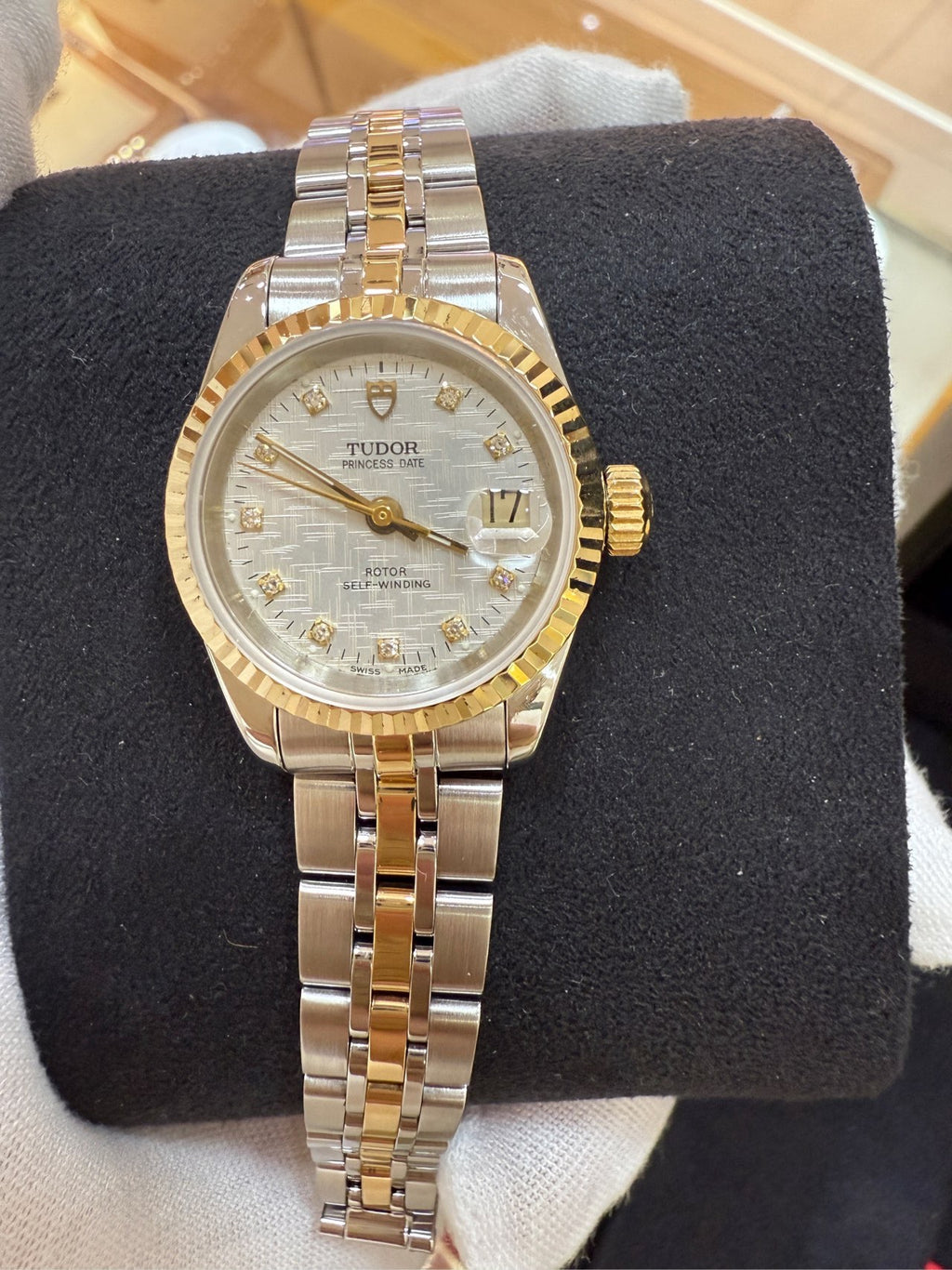 Tudor Princess Calendar Model White Automatic (self-winding) watch 25 millimeters m92413-0010