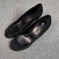 Hermes Alcantara Black High heels