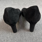 Hermes Alcantara Black High heels