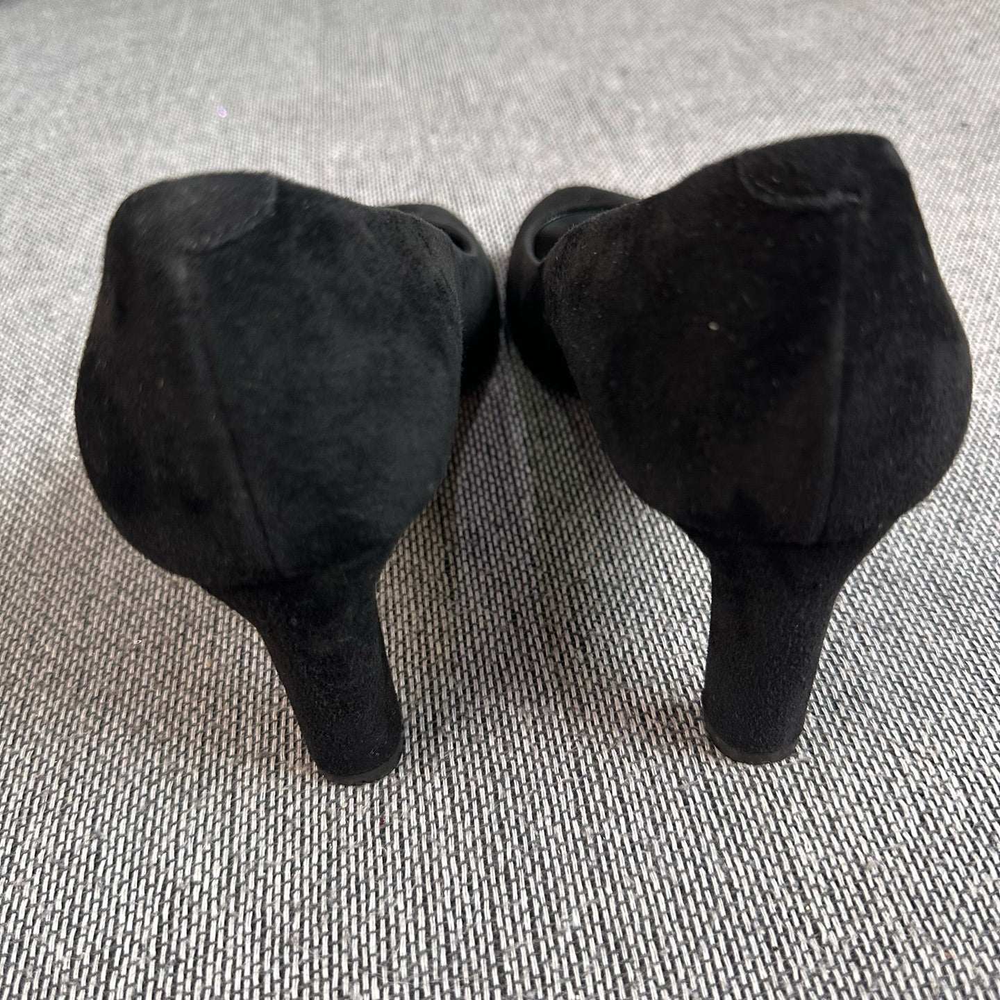 Hermes Alcantara Black High heels