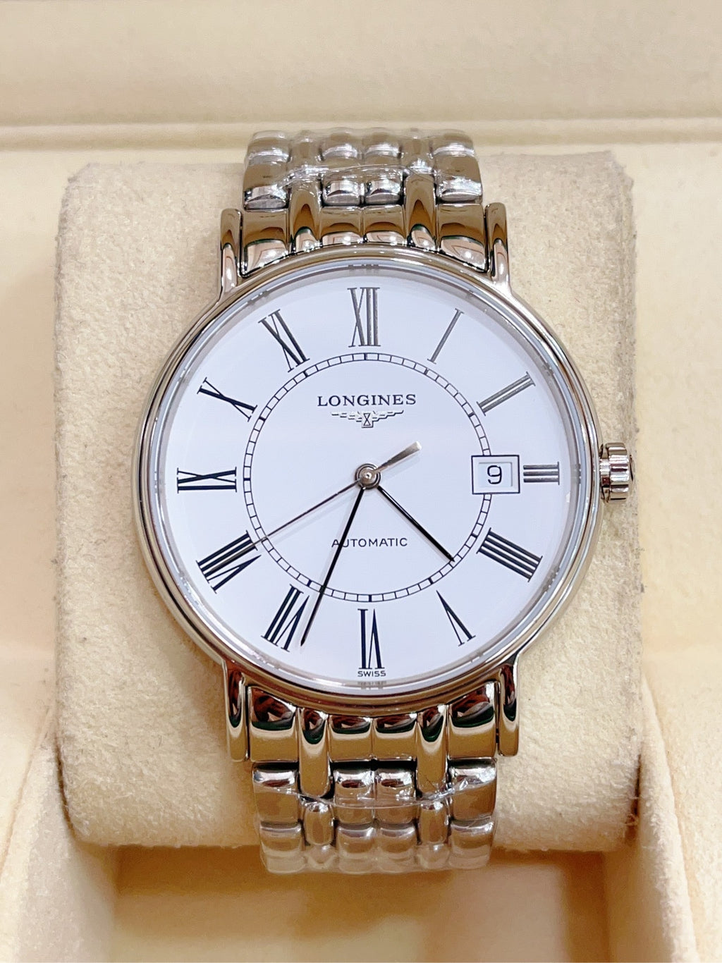 Longines White Mechanical watch