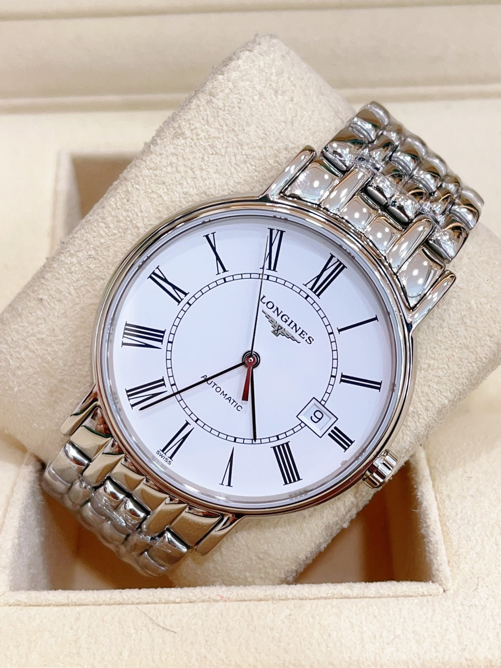 Longines White Mechanical watch