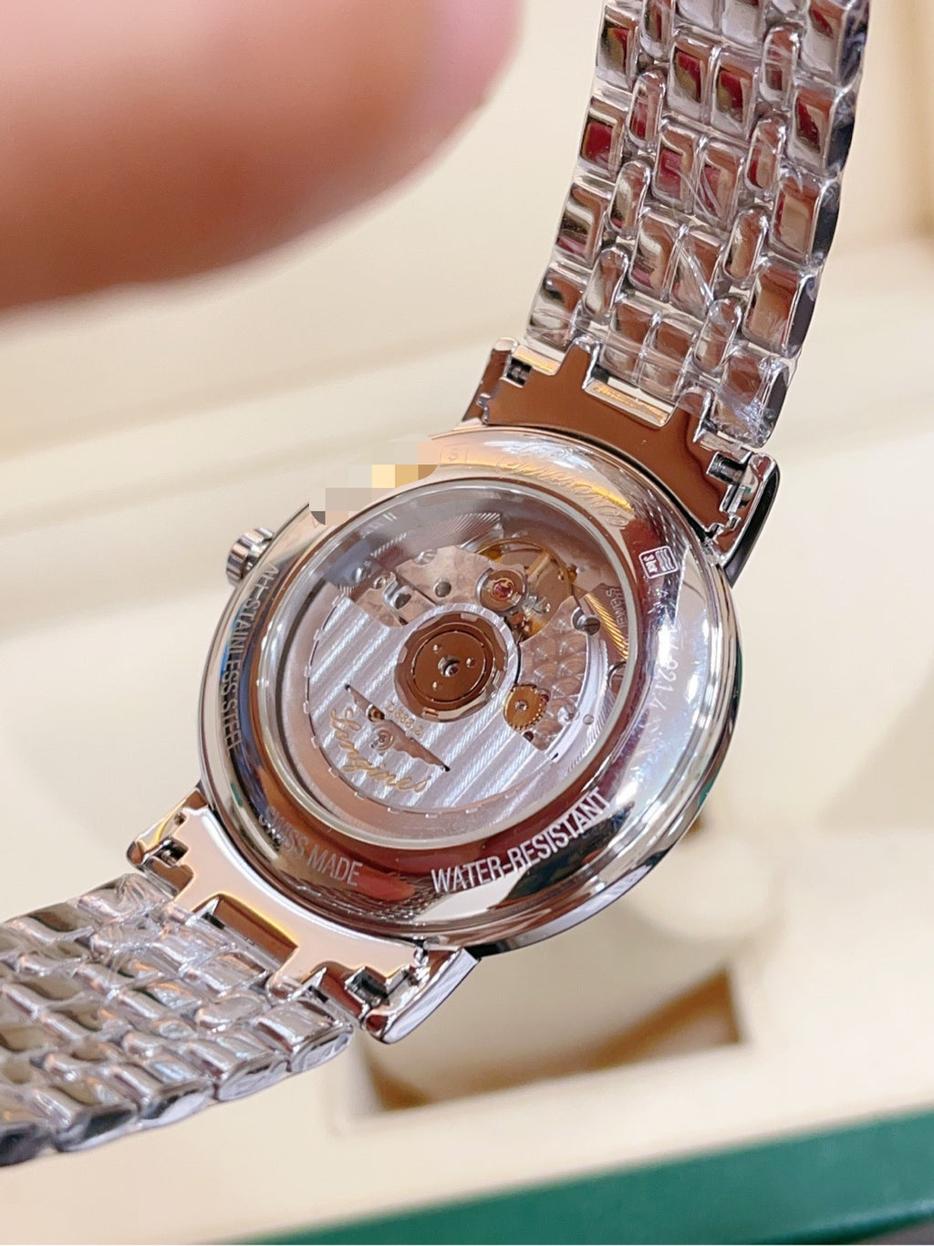 Longines White Mechanical watch