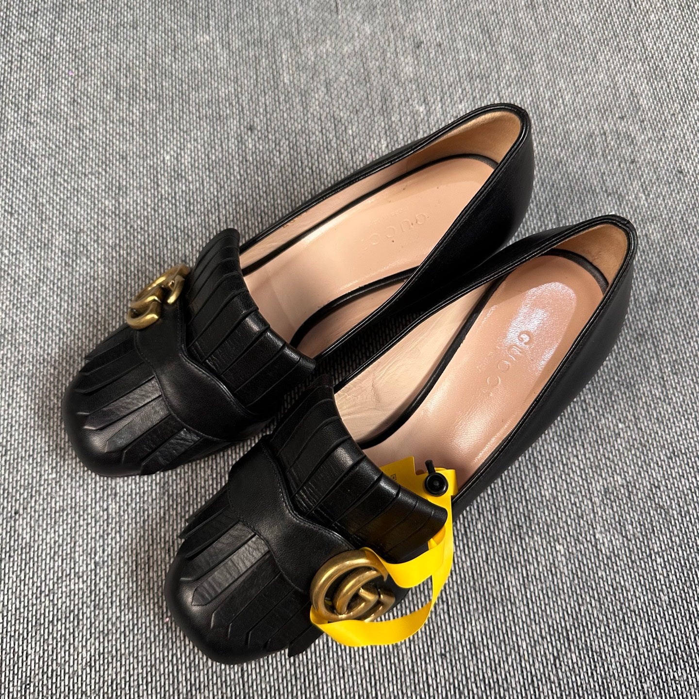 空白 Black High heels