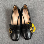 空白 Black High heels