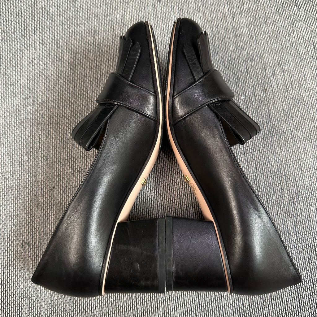空白 Black High heels