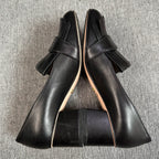 空白 Black High heels