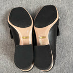空白 Black High heels