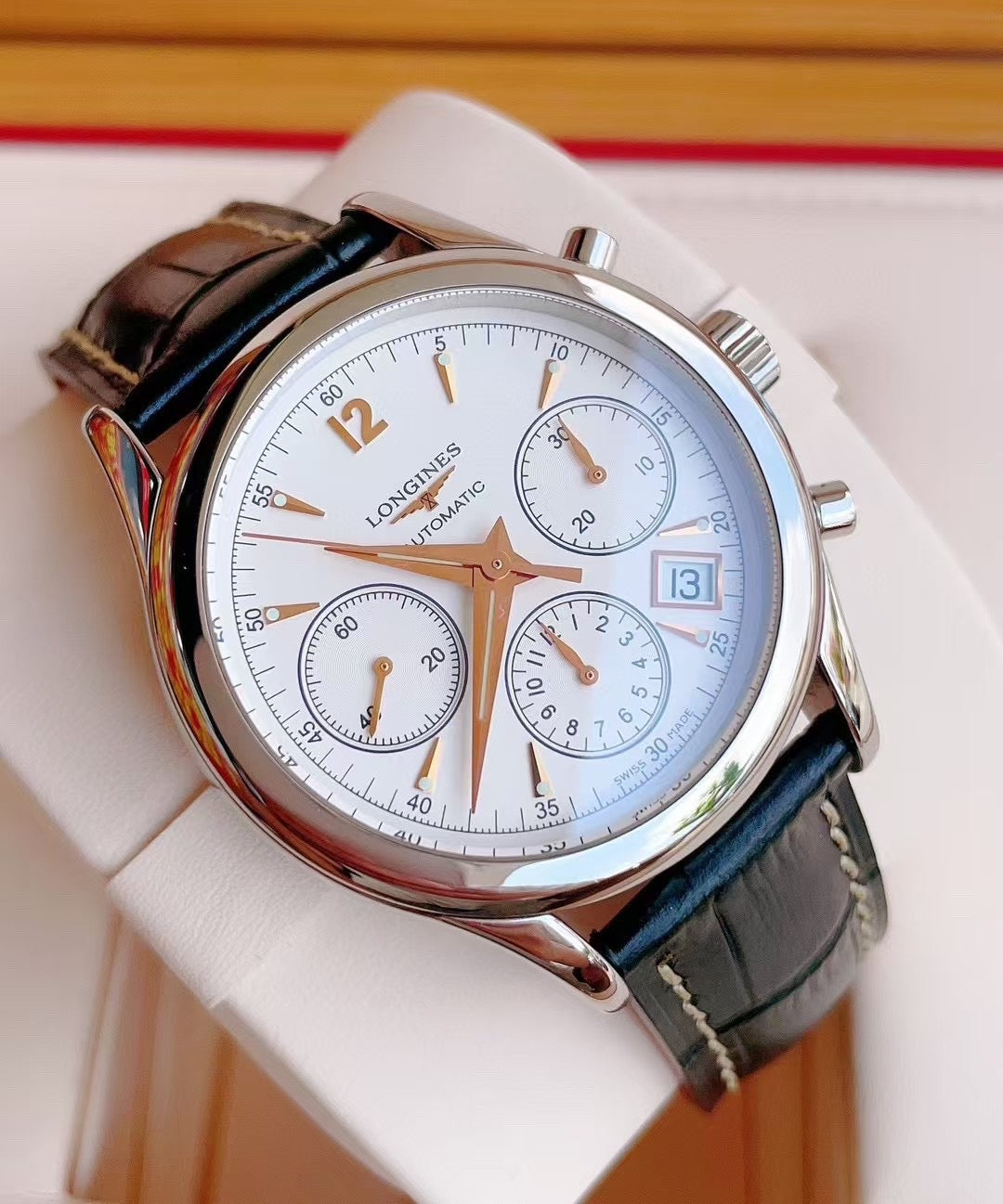 Longines Classic Reissue White Automatic (self-winding) watch 39 millimeters L2.742.4.76.2
