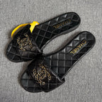 Chanel Black Flip flop