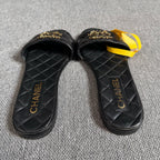 Chanel Black Flip flop