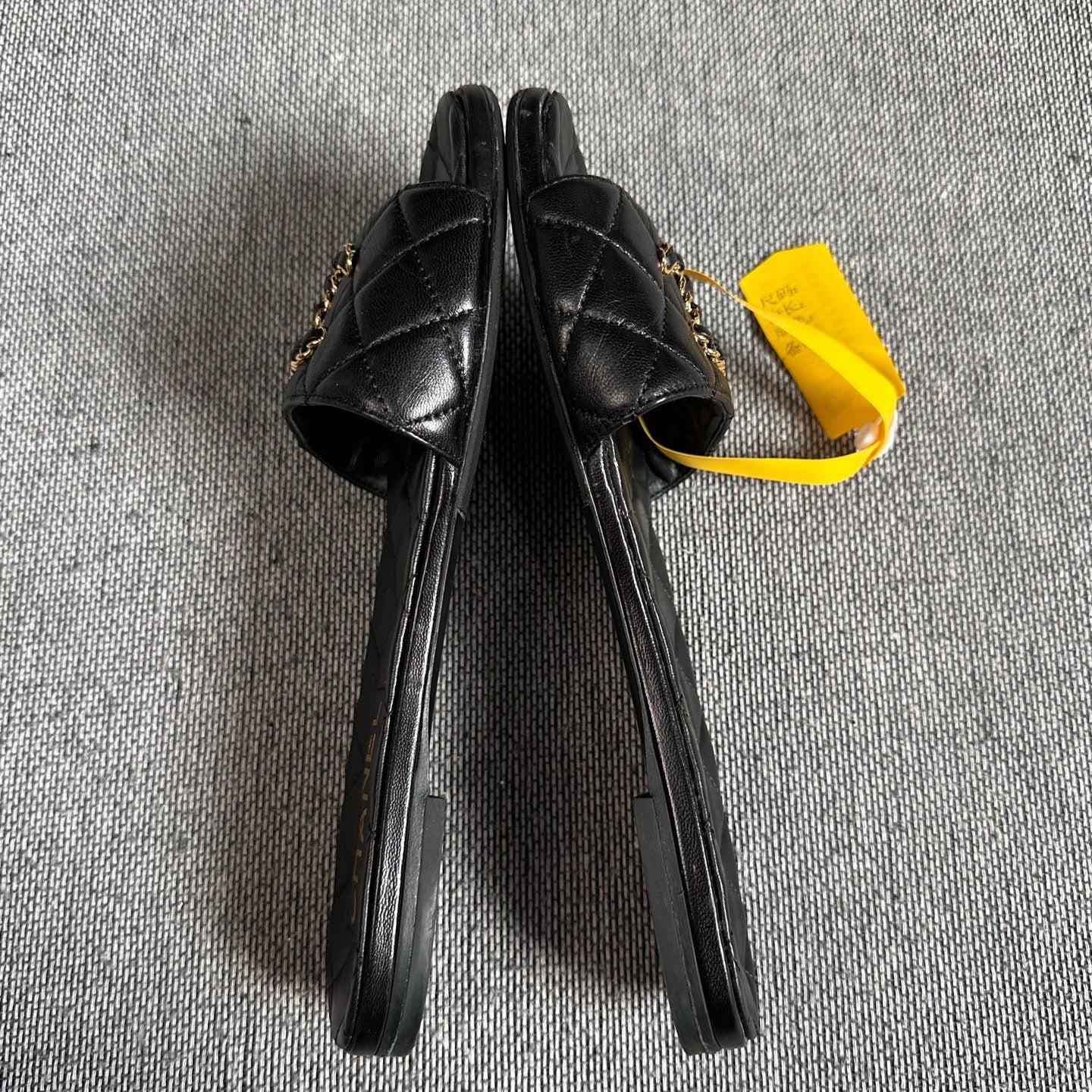 Chanel Black Flip flop