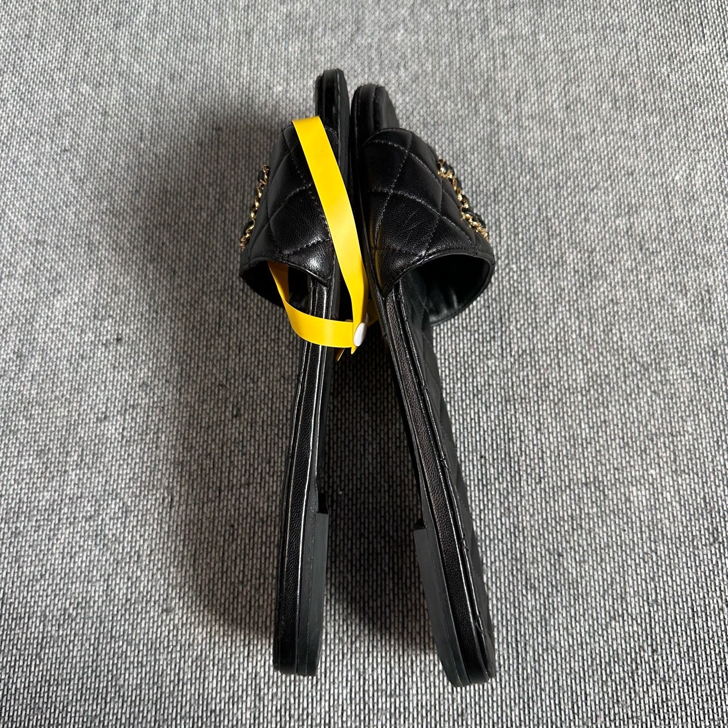 Chanel Black Flip flop