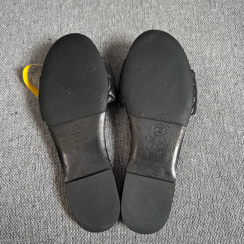 Chanel Black Flip flop