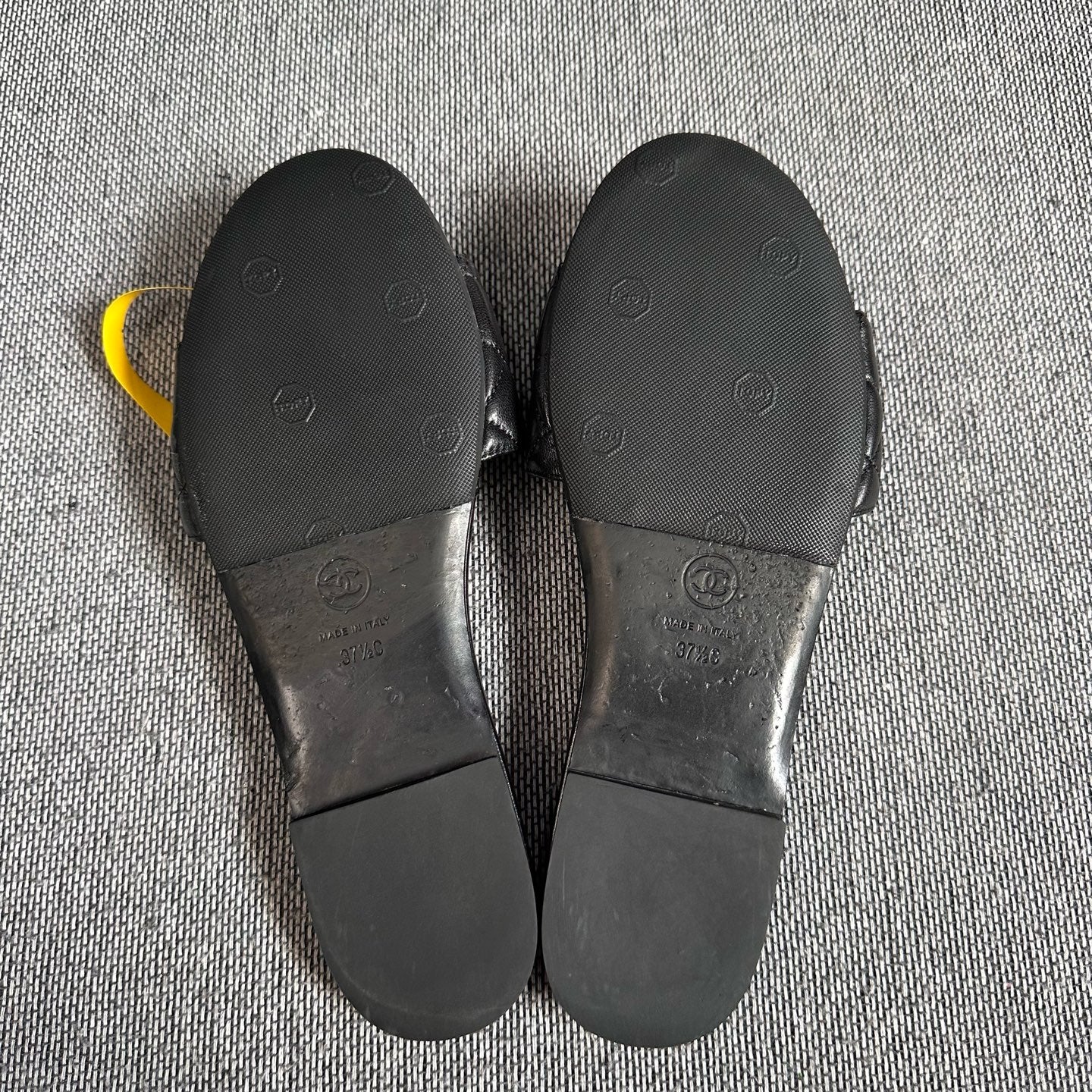 Chanel Black Flip flop