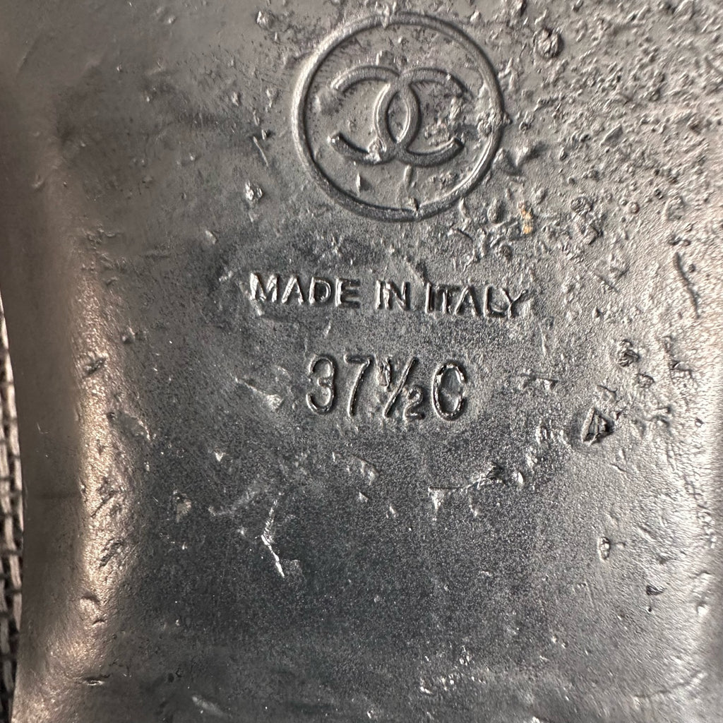 Chanel Black Flip flop
