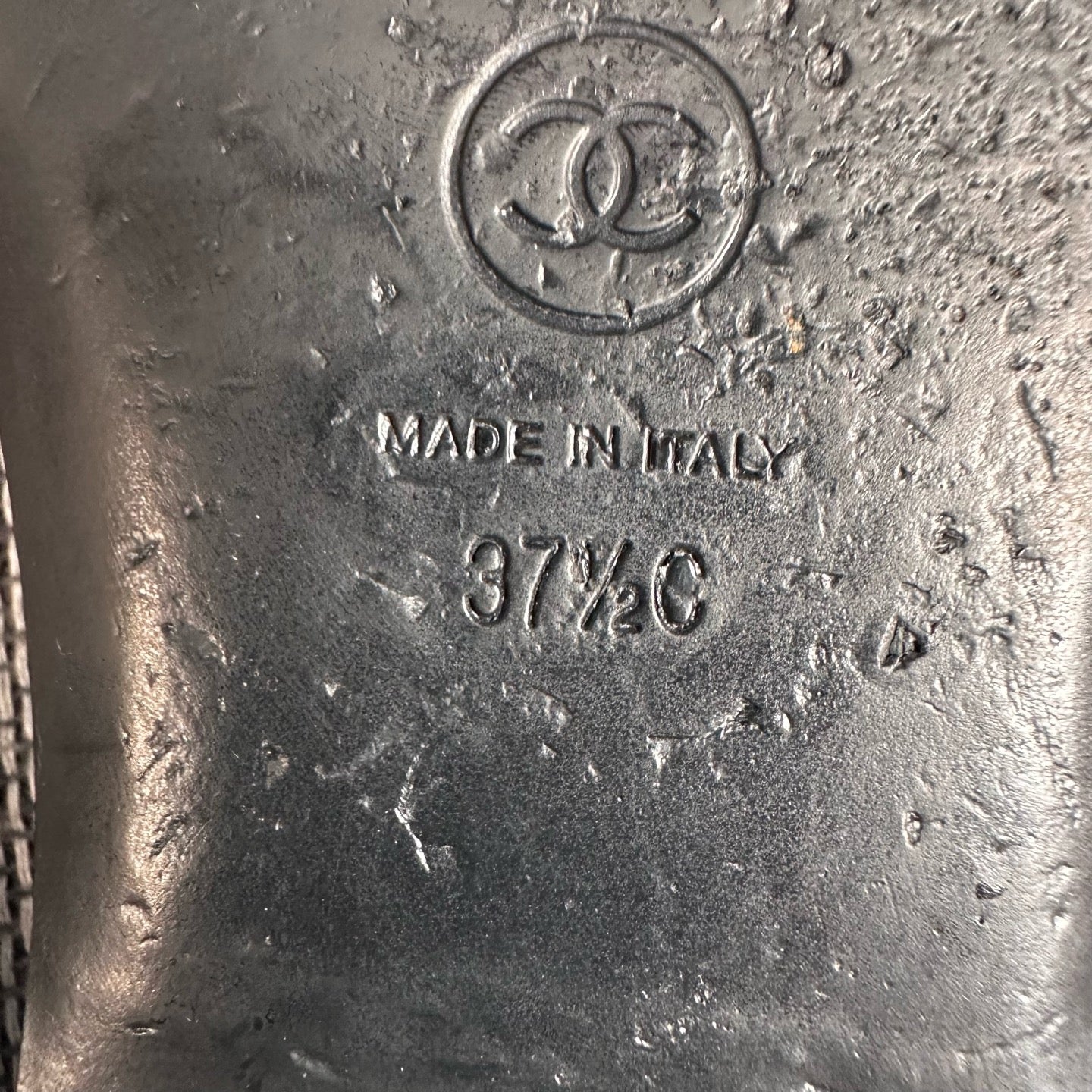 Chanel Black Flip flop
