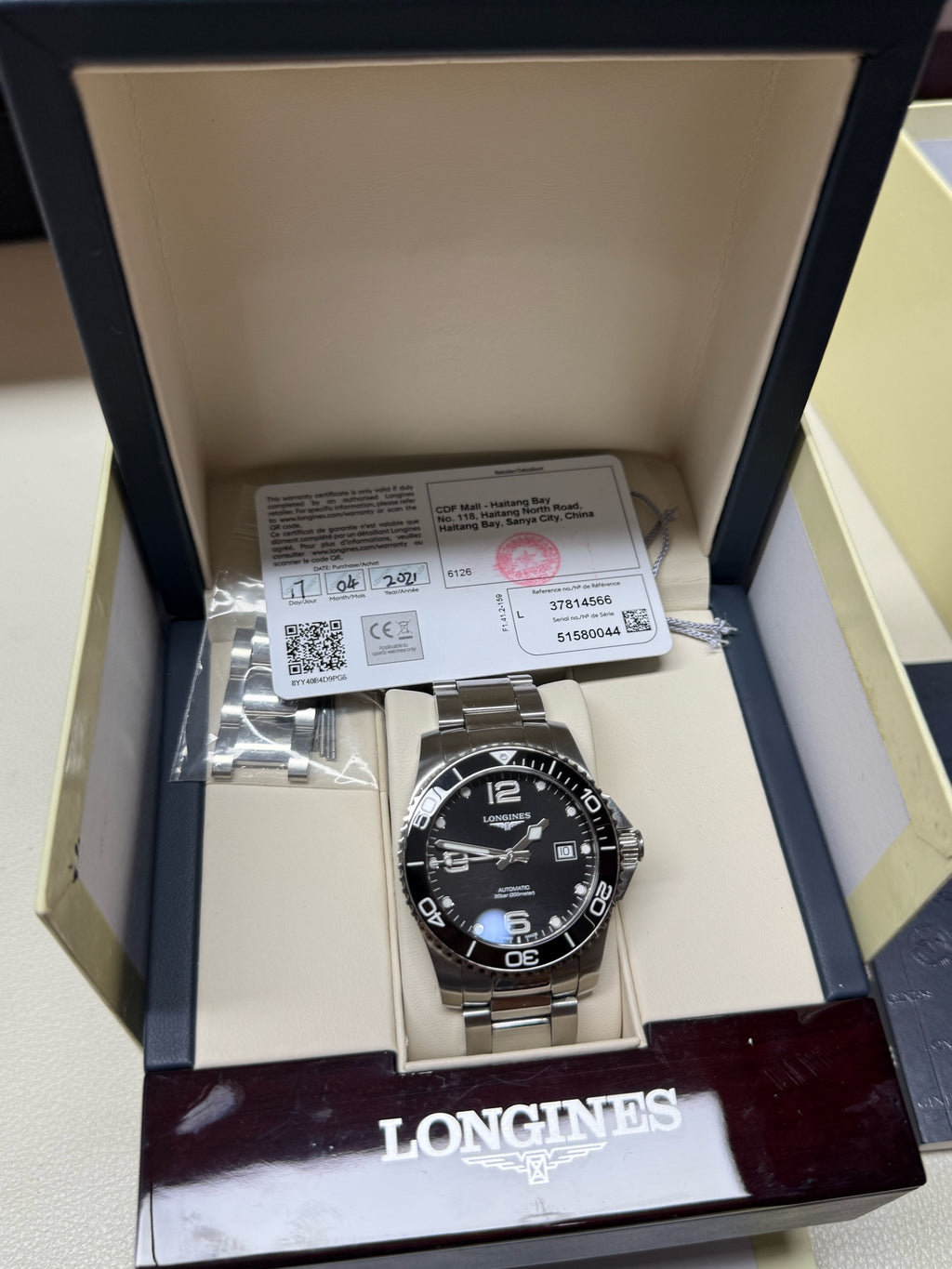 Longines Conquest Diving Series Mechanical watch 41.00mm L3.781.4.56.6