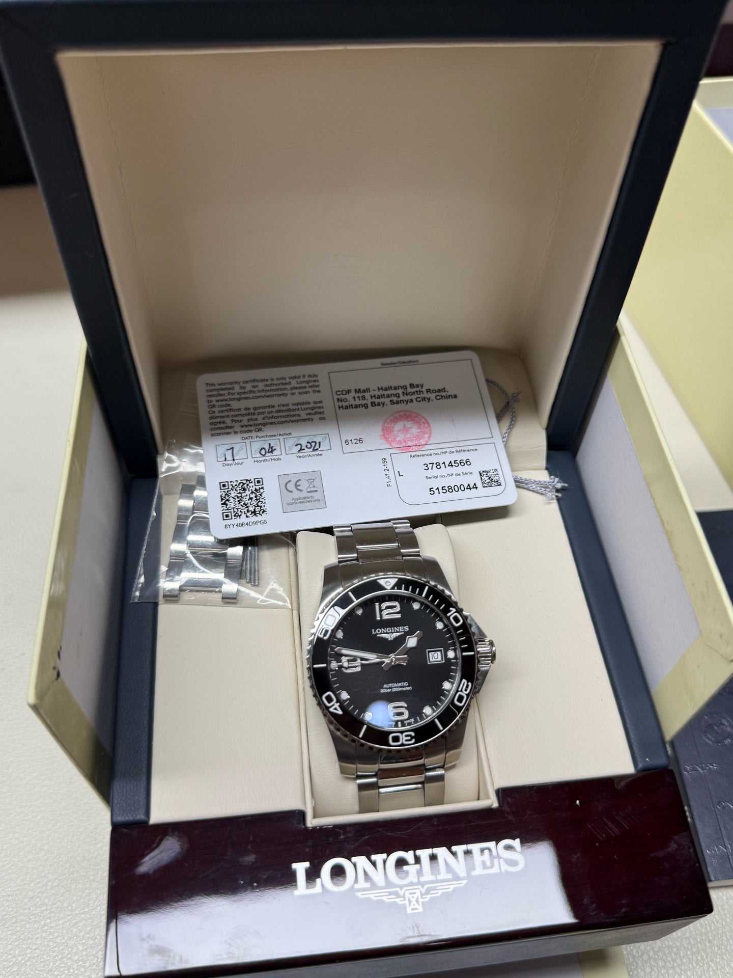 Longines Conquest Diving Series Mechanical watch 41.00mm L3.781.4.56.6