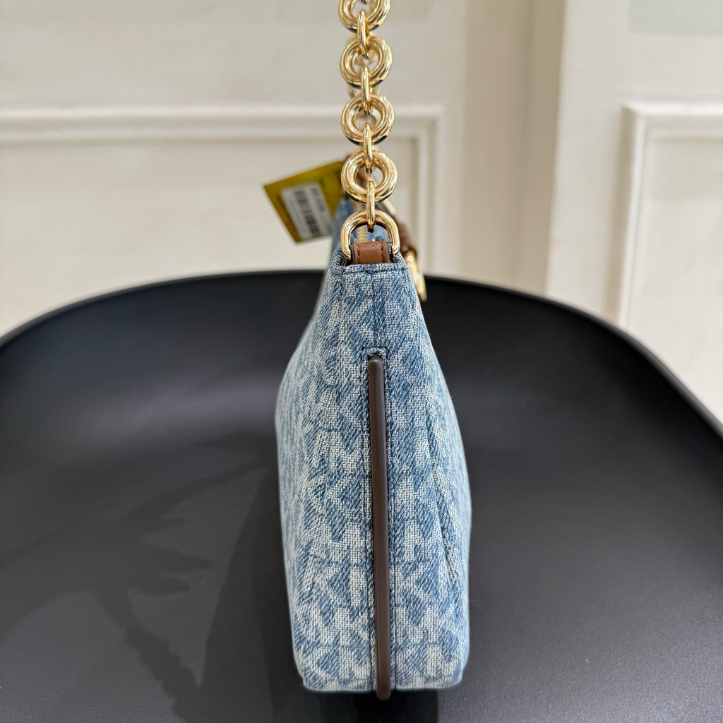 Michael Kors Nolita medium-sized underarm bag Blue 29*6*15.5CM 32S6GY5W6C416