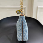 Michael Kors Nolita medium-sized underarm bag Blue 29*6*15.5CM 32S6GY5W6C416