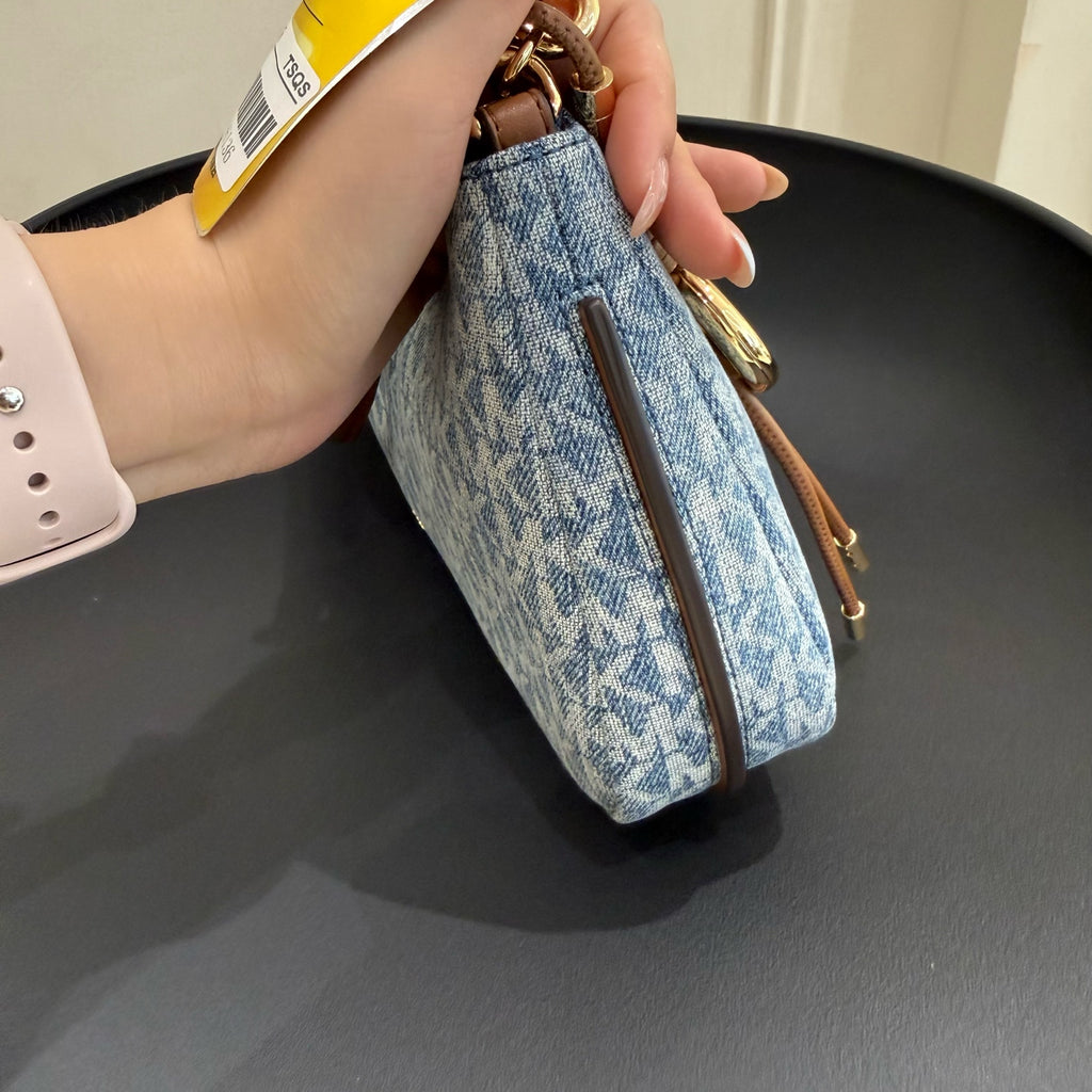 Michael Kors Nolita medium-sized underarm bag Blue 29*6*15.5CM 32S6GY5W6C416