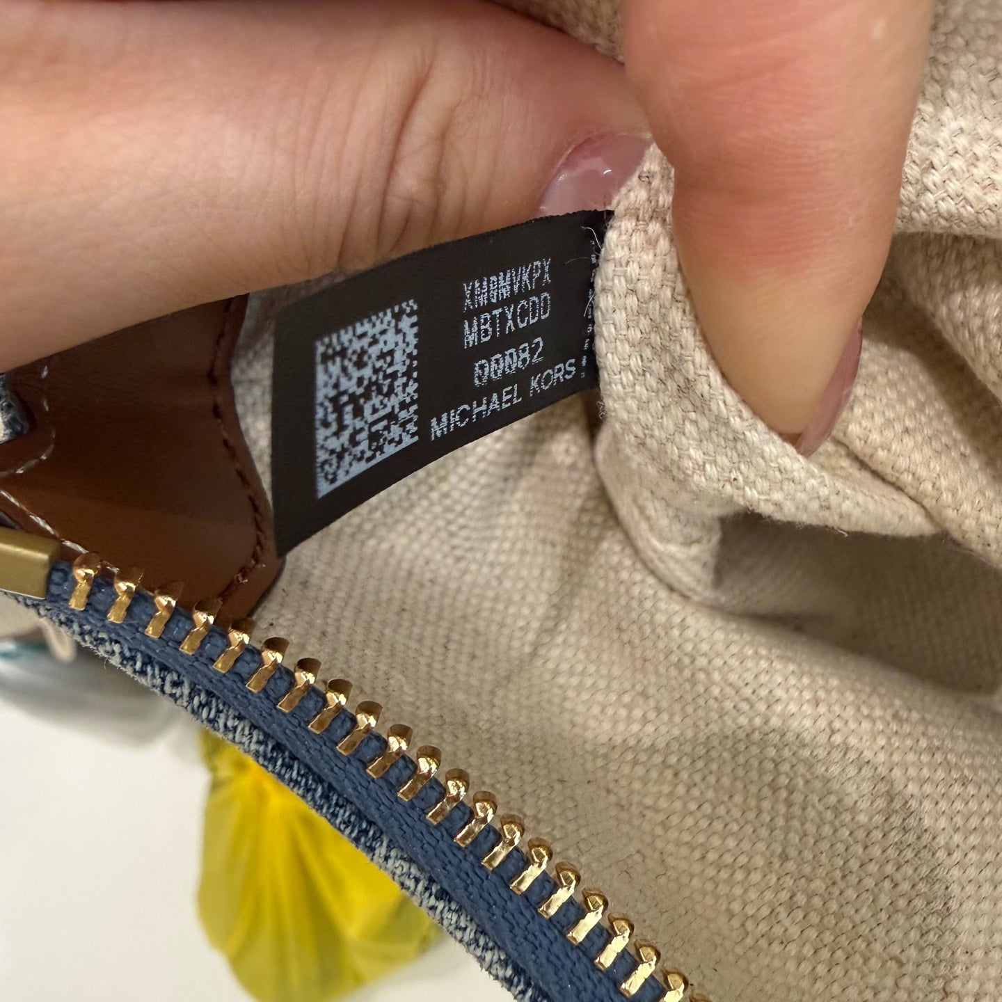 Michael Kors Nolita medium-sized underarm bag Blue 29*6*15.5CM 32S6GY5W6C416