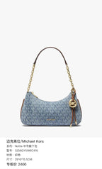 Michael Kors Nolita medium-sized underarm bag Blue 29*6*15.5CM 32S6GY5W6C416