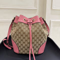 Gucci Canvas Bucket & Drawstring Bag