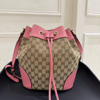 Gucci Canvas Bucket & Drawstring Bag