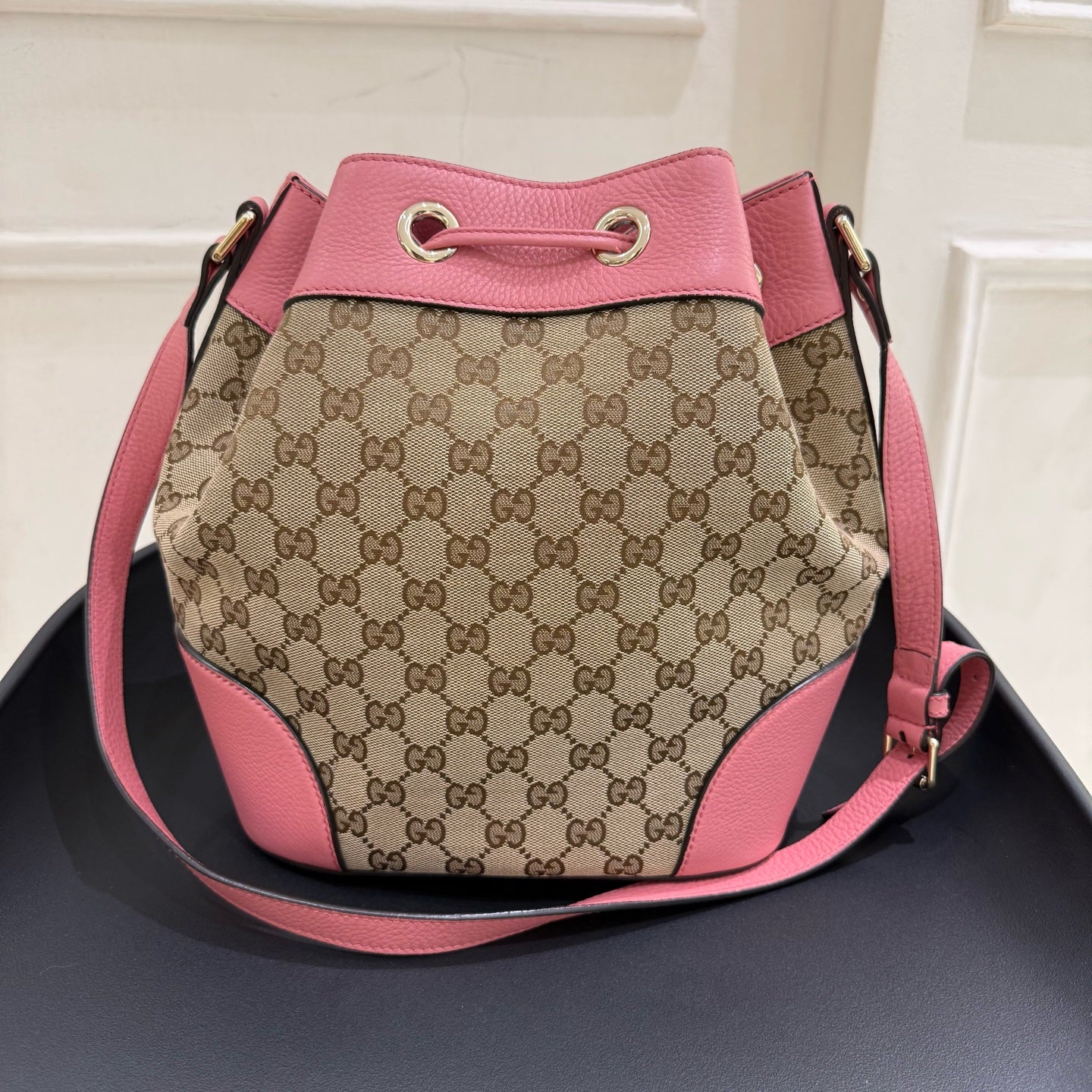 Gucci Canvas Bucket & Drawstring Bag